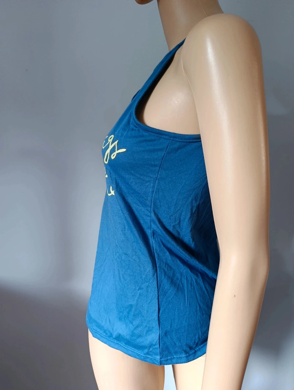 Vestido azul estampado Good Things Take Time – Talla xs – Tirantes finos – photo 3